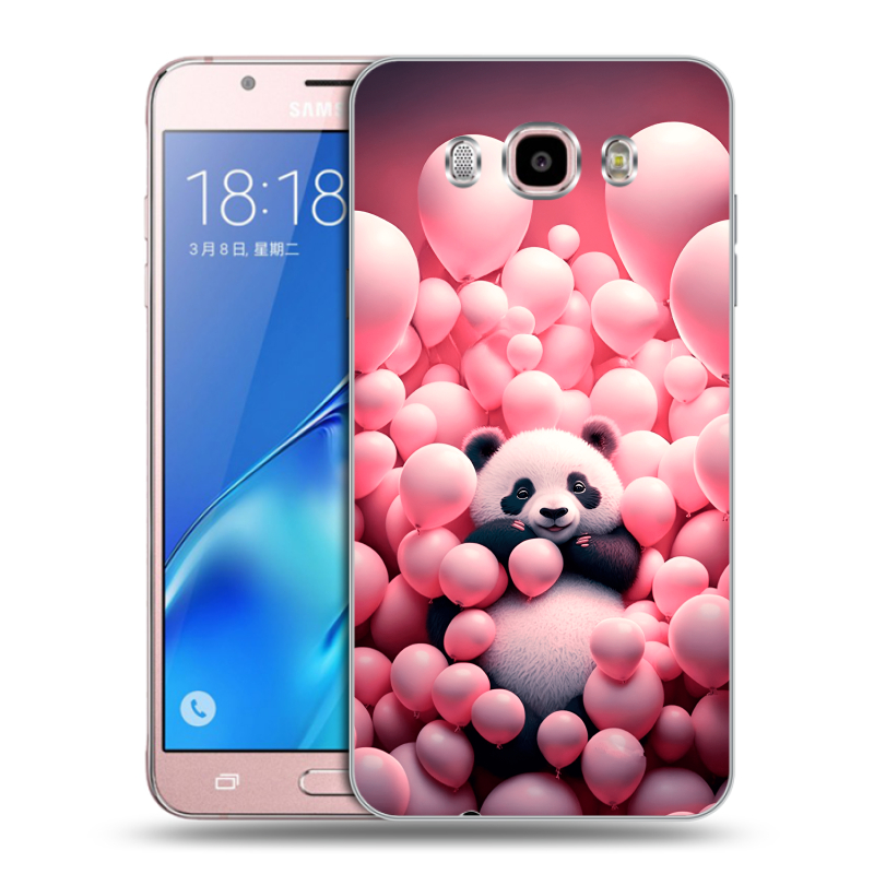 Силиконовый чехол на Samsung Galaxy J5 (2016) с принтом Панда Силиконовый чехол на Samsung Galaxy J5 (2016) с принтом Панда