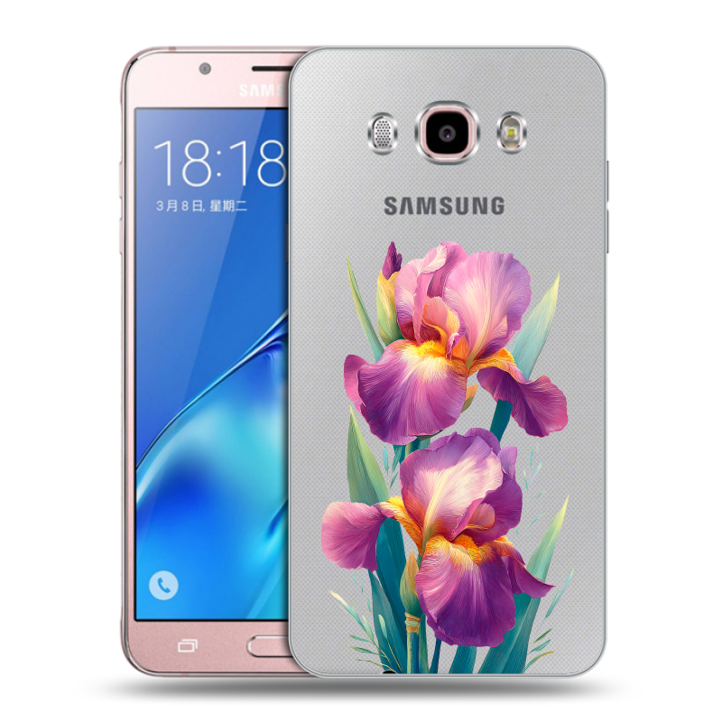Силиконовый чехол на Samsung Galaxy J5 (2016) с принтом Цветы орхидеи Силиконовый чехол на Samsung Galaxy J5 (2016) с принтом Цветы орхидеи