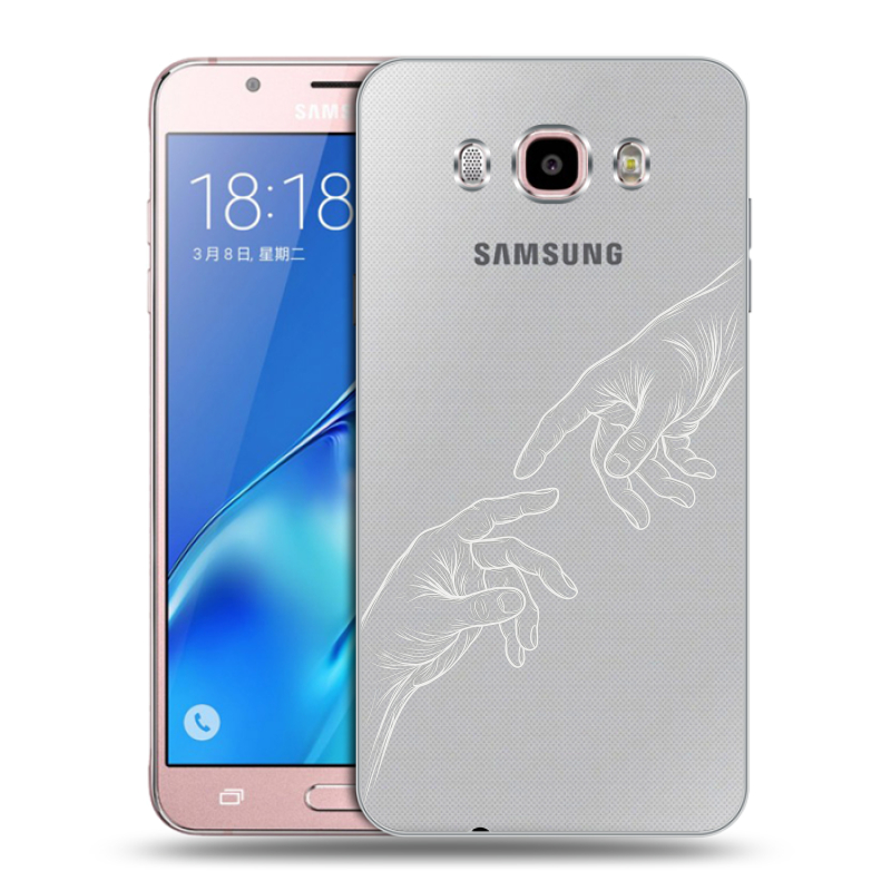 Силиконовый противоударный чехол на Samsung Galaxy J5 (2016) с принтом Сотворение мира Силиконовый противоударный чехол на Samsung Galaxy J5 (2016) с принтом Сотворение мира