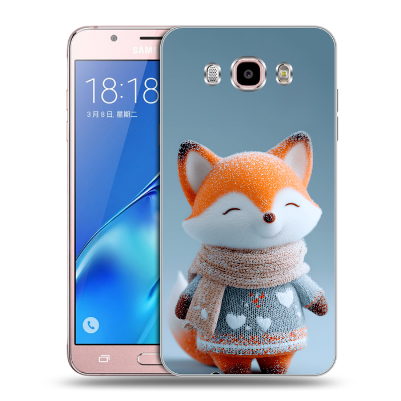Силиконовый чехол на Samsung Galaxy J5 (2016) с принтом Лиса Силиконовый чехол на Samsung Galaxy J5 (2016) с принтом Лиса
