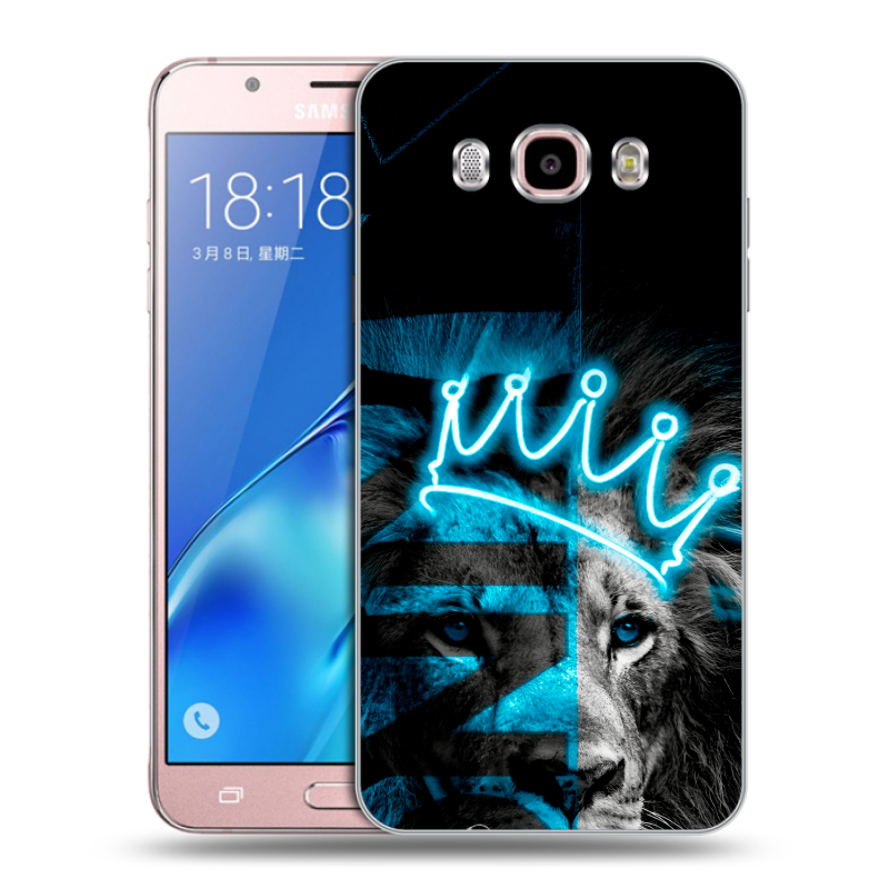 Силиконовый противоударный чехол на Samsung Galaxy J5 (2016) с принтом Король лев Силиконовый противоударный чехол на Samsung Galaxy J5 (2016) с принтом Король лев