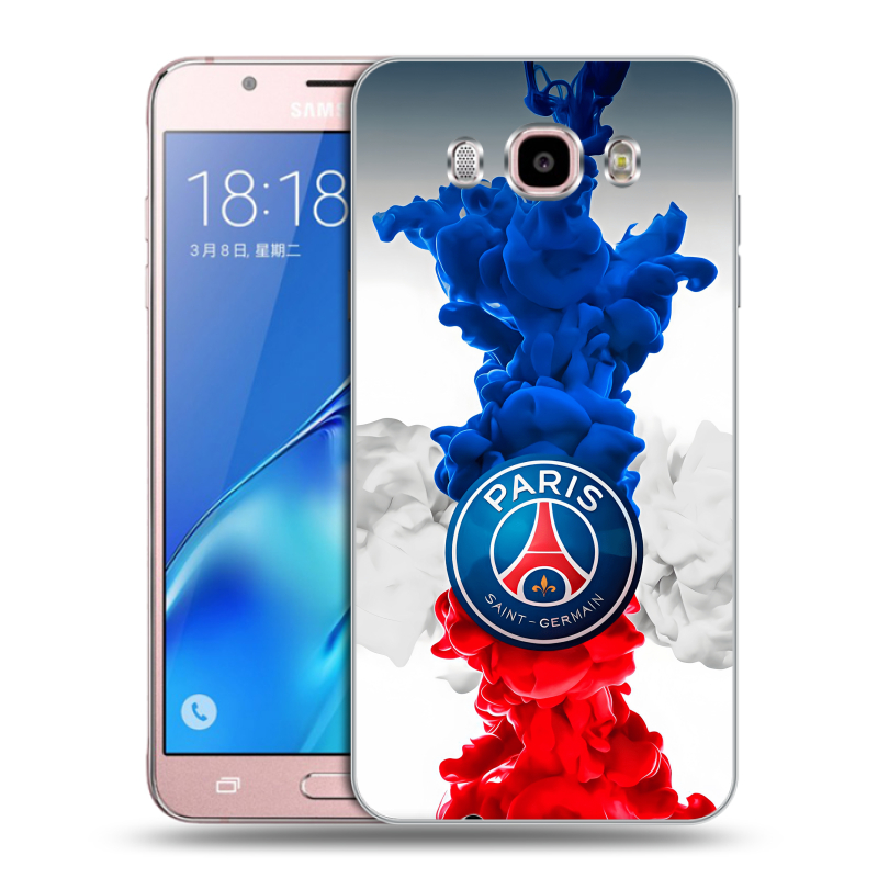 Силиконовый чехол на Samsung Galaxy J5 (2016) с принтом PSG ПСЖ Силиконовый чехол на Samsung Galaxy J5 (2016) с принтом PSG ПСЖ