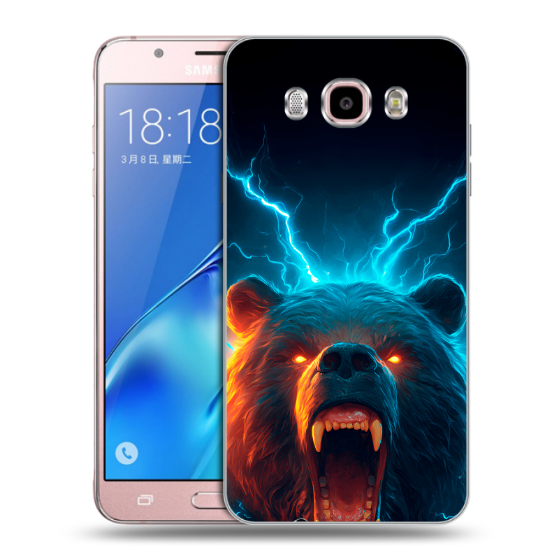 Силиконовый чехол на Samsung Galaxy J5 (2016) с принтом Медведь Силиконовый чехол на Samsung Galaxy J5 (2016) с принтом Медведь