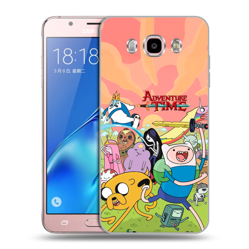 Силиконовый противоударный чехол на Samsung Galaxy J5 (2016) с принтом Adventure time Время приключений Силиконовый противоударный чехол на Samsung Galaxy J5 (2016) с принтом Adventure time Время приключений