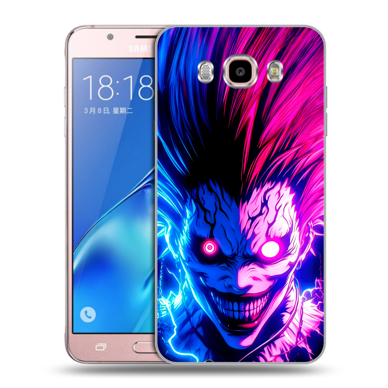 Силиконовый противоударный чехол на Samsung Galaxy J5 (2016) с принтом Death note Тетрадь смерти Силиконовый противоударный чехол на Samsung Galaxy J5 (2016) с принтом Death note Тетрадь смерти