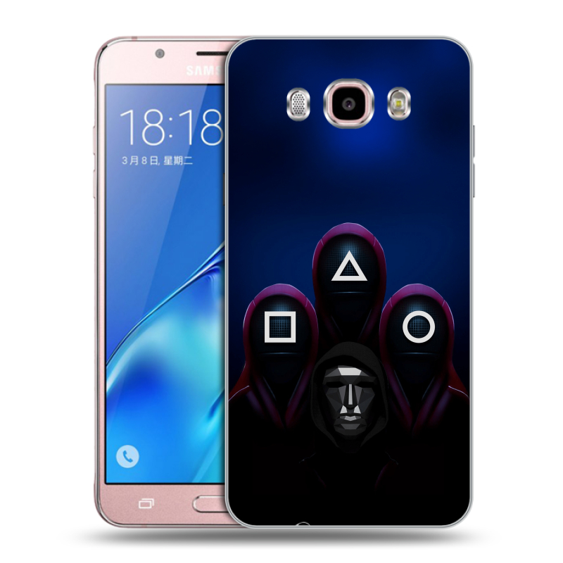 Силиконовый чехол на Samsung Galaxy J5 (2016) с принтом Игра Кальмара Силиконовый чехол на Samsung Galaxy J5 (2016) с принтом Игра Кальмара