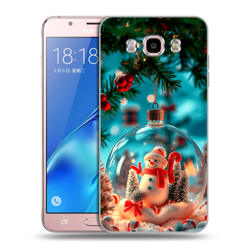 Силиконовый чехол на Samsung Galaxy J5 (2016) с принтом Новый год Силиконовый чехол на Samsung Galaxy J5 (2016) с принтом Новый год