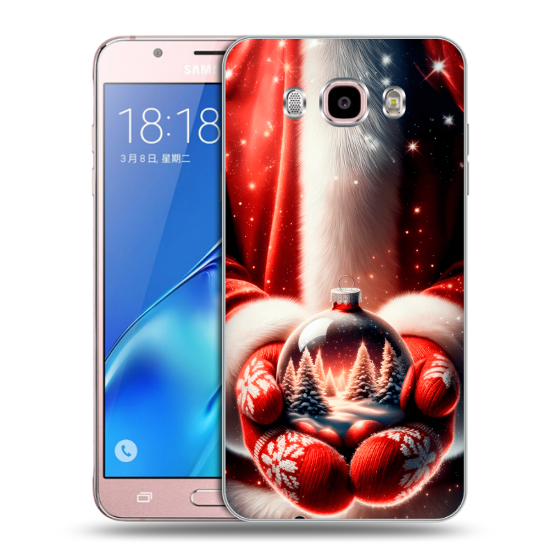Силиконовый чехол на Samsung Galaxy J5 (2016) с принтом Новый год Силиконовый чехол на Samsung Galaxy J5 (2016) с принтом Новый год