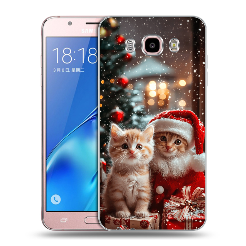 Силиконовый чехол на Samsung Galaxy J5 (2016) с принтом Новый год Силиконовый чехол на Samsung Galaxy J5 (2016) с принтом Новый год