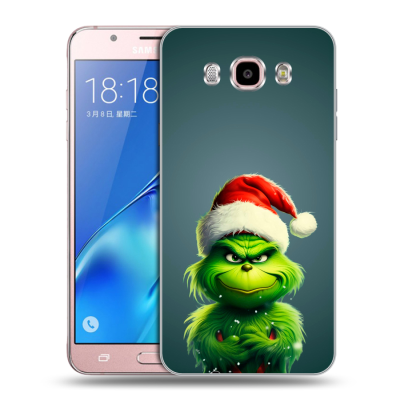 Силиконовый противоударный чехол на Samsung Galaxy J5 (2016) с принтом Новый год Силиконовый противоударный чехол на Samsung Galaxy J5 (2016) с принтом Новый год