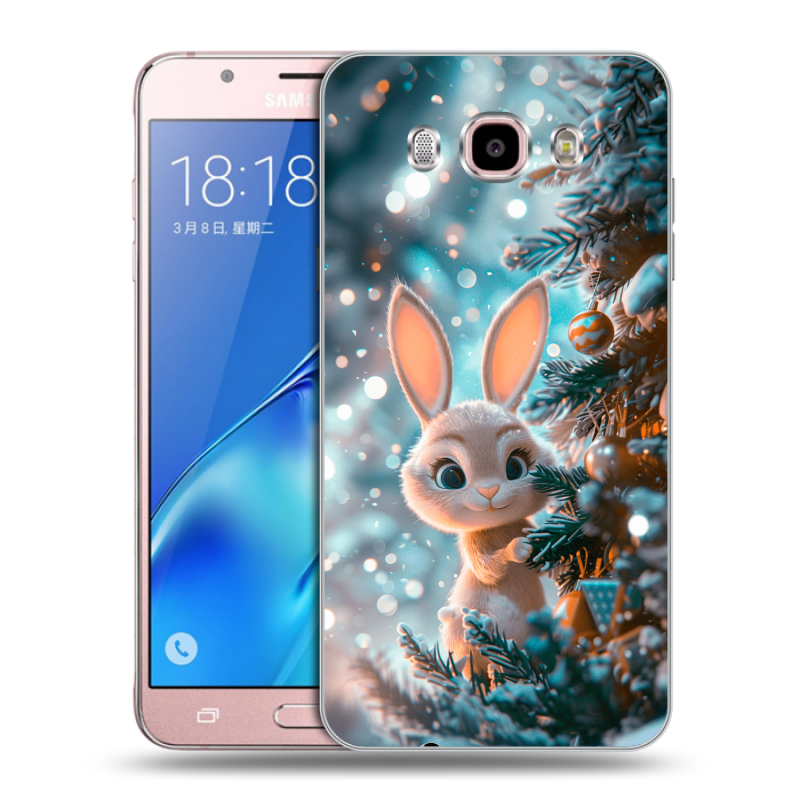 Силиконовый чехол на Samsung Galaxy J5 (2016) с принтом Новый год Силиконовый чехол на Samsung Galaxy J5 (2016) с принтом Новый год