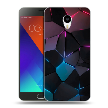 Пластиковый чехол на Meizu M3 Note с принтом Геометрия неона Пластиковый чехол на Meizu M3 Note с принтом Геометрия неона