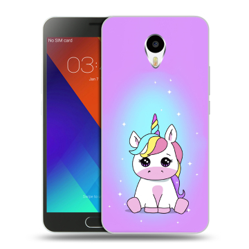 Пластиковый чехол на Meizu M3 Note с принтом Единорог Пластиковый чехол на Meizu M3 Note с принтом Единорог