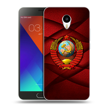 Пластиковый чехол на Meizu M3 Note с принтом Герб СССР Пластиковый чехол на Meizu M3 Note с принтом Герб СССР