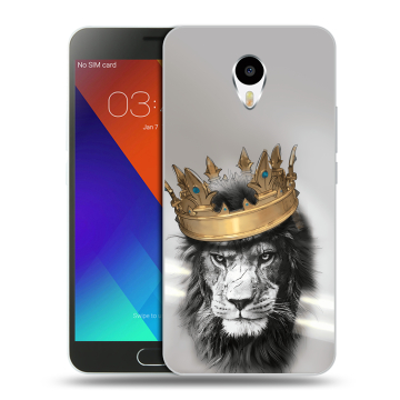 Пластиковый чехол на Meizu M3 Note с принтом Лев с короной Пластиковый чехол на Meizu M3 Note с принтом Лев с короной