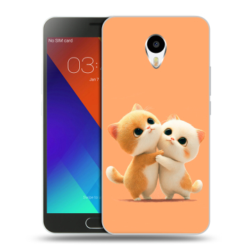 Пластиковый чехол на Meizu M3 Note с принтом Милые котики Пластиковый чехол на Meizu M3 Note с принтом Милые котики