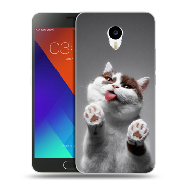 Пластиковый чехол на Meizu M3 Note с принтом Коты Пластиковый чехол на Meizu M3 Note с принтом Коты