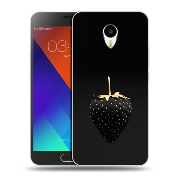 Пластиковый чехол на Meizu M3 Note с принтом Черная клубника Пластиковый чехол на Meizu M3 Note с принтом Черная клубника