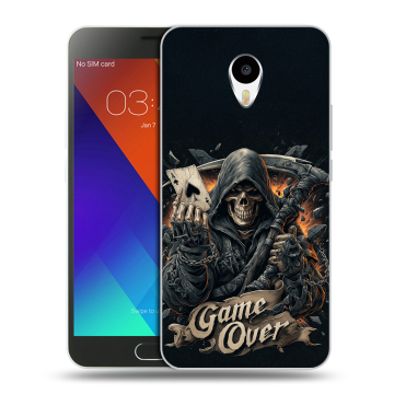 Пластиковый чехол на Meizu M3 Note с принтом Скелет карты Пластиковый чехол на Meizu M3 Note с принтом Скелет карты