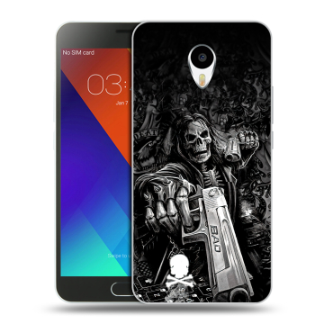 Пластиковый чехол на Meizu M3 Note с принтом Скелет Пластиковый чехол на Meizu M3 Note с принтом Скелет