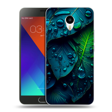Пластиковый чехол на Meizu M3 Note с принтом Листья Пластиковый чехол на Meizu M3 Note с принтом Листья
