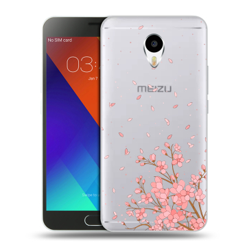 Пластиковый чехол на Meizu M3 Note с принтом Ветка сакуры Пластиковый чехол на Meizu M3 Note с принтом Ветка сакуры