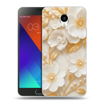 Пластиковый чехол на Meizu M3 Note с принтом Цветы Пластиковый чехол на Meizu M3 Note с принтом Цветы