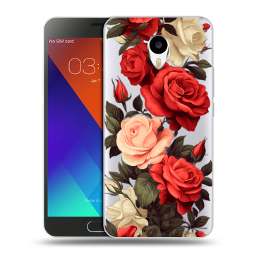 Пластиковый чехол на Meizu M3 Note с принтом Розы Пластиковый чехол на Meizu M3 Note с принтом Розы