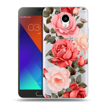 Пластиковый чехол на Meizu M3 Note с принтом Розы Пластиковый чехол на Meizu M3 Note с принтом Розы