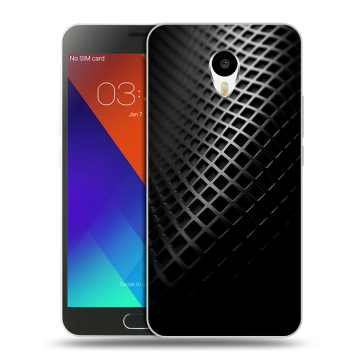 Пластиковый чехол на Meizu M3 Note с принтом Текстура металла Пластиковый чехол на Meizu M3 Note с принтом Текстура металла