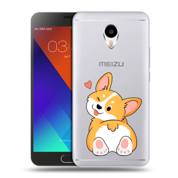 Пластиковый чехол на Meizu M3 Note с принтом Корги Пластиковый чехол на Meizu M3 Note с принтом Корги