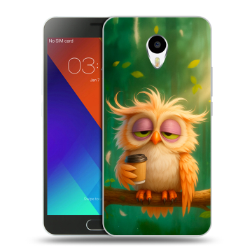 Пластиковый чехол на Meizu M3 Note с принтом сова Пластиковый чехол на Meizu M3 Note с принтом сова