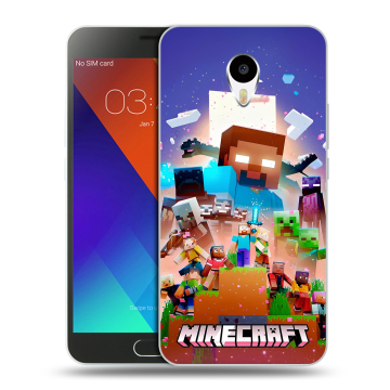 Пластиковый чехол на Meizu M3 Note с принтом Майнкрафт Minecraft Пластиковый чехол на Meizu M3 Note с принтом Майнкрафт Minecraft