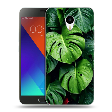 Пластиковый чехол на Meizu M3 Note с принтом Листья Пластиковый чехол на Meizu M3 Note с принтом Листья