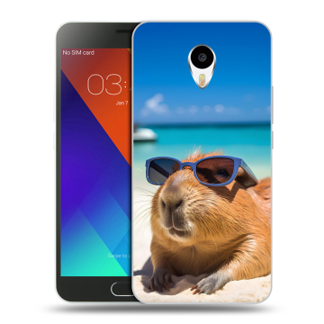 Пластиковый чехол на Meizu M3 Note с принтом Капибара Пластиковый чехол на Meizu M3 Note с принтом Капибара