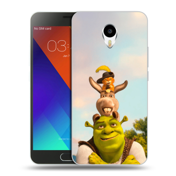 Пластиковый чехол на Meizu M3 Note с принтом Шрек Shrek