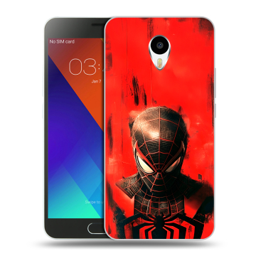 Пластиковый чехол на Meizu M3 Note с принтом человек паук spiderman Пластиковый чехол на Meizu M3 Note с принтом человек паук spiderman