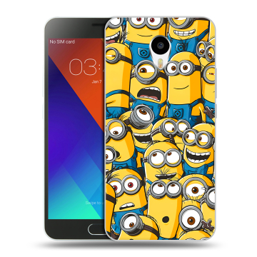 Пластиковый чехол на Meizu M3 Note с принтом Миньоны Пластиковый чехол на Meizu M3 Note с принтом Миньоны