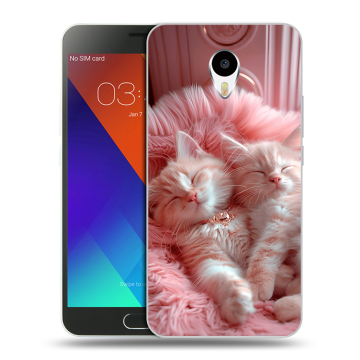 Пластиковый чехол на Meizu M3 Note с принтом котята котики Пластиковый чехол на Meizu M3 Note с принтом котята котики