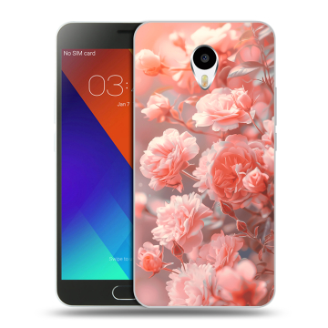Пластиковый чехол на Meizu M3 Note с принтом Розы цветы Пластиковый чехол на Meizu M3 Note с принтом Розы цветы