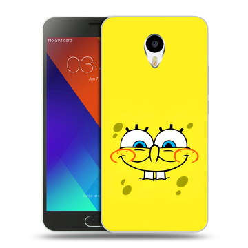 Пластиковый чехол на Meizu M3 Note с принтом спанчбоб спанч боб