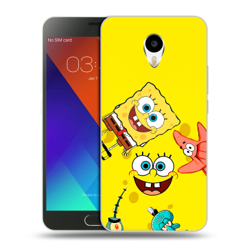 Пластиковый чехол на Meizu M3 Note с принтом Спанч боб Спанчбоб Пластиковый чехол на Meizu M3 Note с принтом Спанч боб Спанчбоб