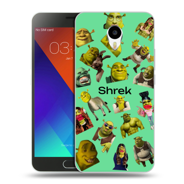 Пластиковый чехол на Meizu M3 Note с принтом Шрек Shrek