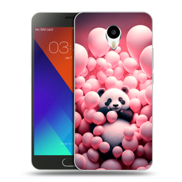 Пластиковый чехол на Meizu M3 Note с принтом Панда Пластиковый чехол на Meizu M3 Note с принтом Панда