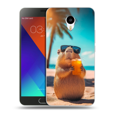 Пластиковый чехол на Meizu M3 Note с принтом Капибара