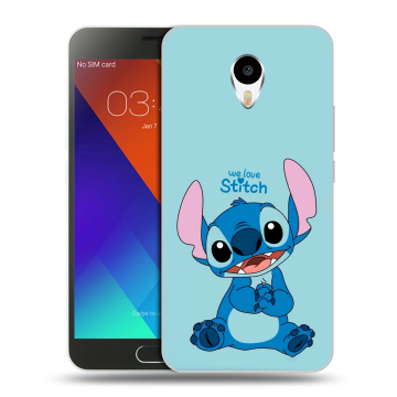 Пластиковый чехол на Meizu M3 Note с принтом Лило и Стич