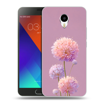Пластиковый чехол на Meizu M3 Note с принтом Цветы