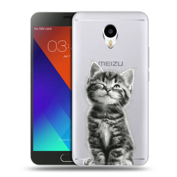 Пластиковый чехол на Meizu M3 Note с принтом Котенок Пластиковый чехол на Meizu M3 Note с принтом Котенок