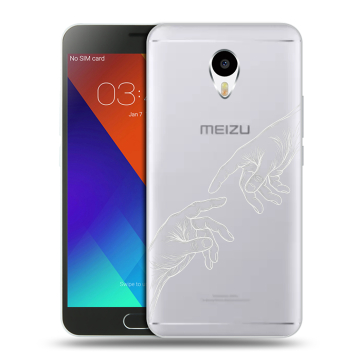 Пластиковый чехол на Meizu M3 Note с принтом Сотворение мира