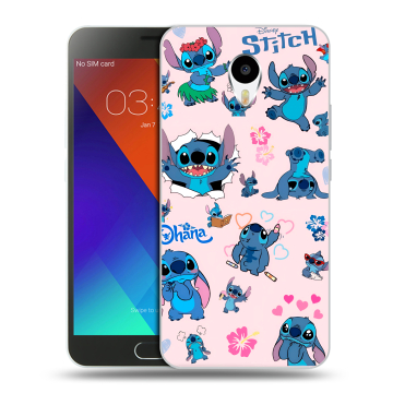 Пластиковый чехол на Meizu M3 Note с принтом Лило и Стич Пластиковый чехол на Meizu M3 Note с принтом Лило и Стич